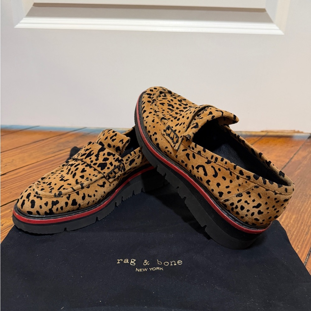 Rag & Bone Tan Cheetah Taryn Loafers